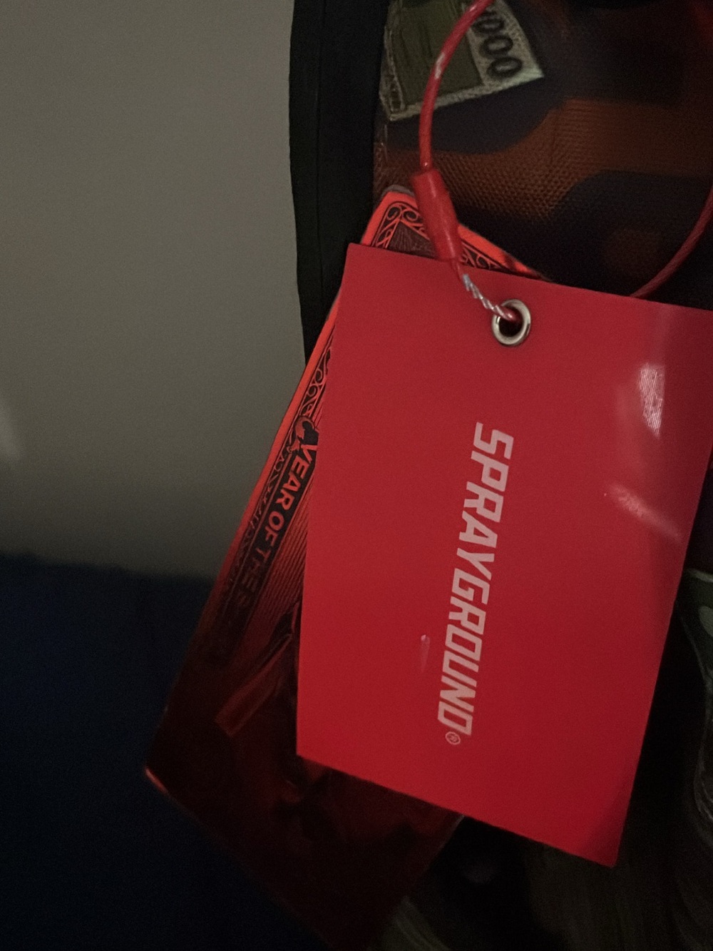 Sprayground Red Tag Backpack Accent - Picture 3 of 8